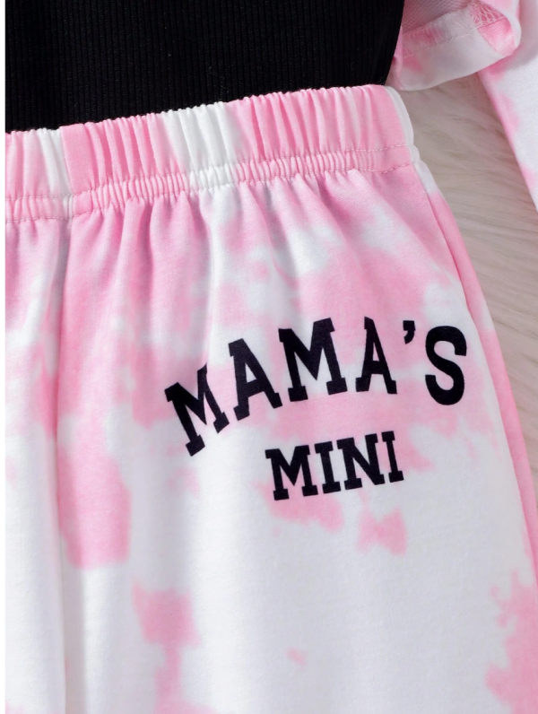 Pink And White Hooded Top Skinny And Long Pant Casual Wear - Image 6