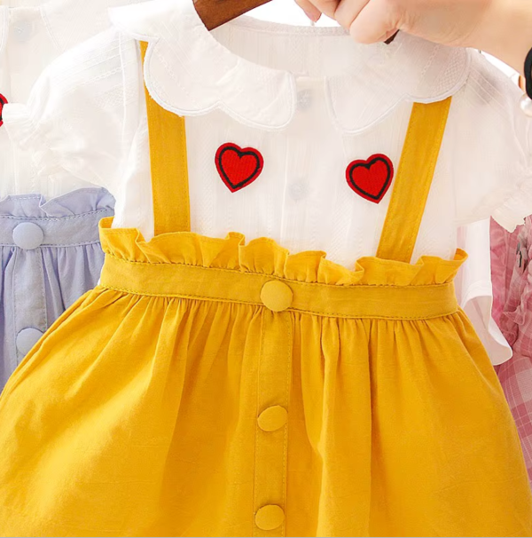 Yellow Soft Touch Comfortable Baby Girl Dress - Image 4