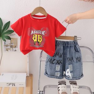 Quick Print Red T Shirt And Blue Pant Design