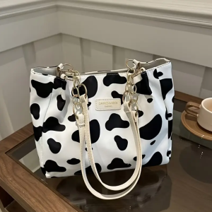 Black And White Handbags Tote Shoulder Crossbody Bag For Women