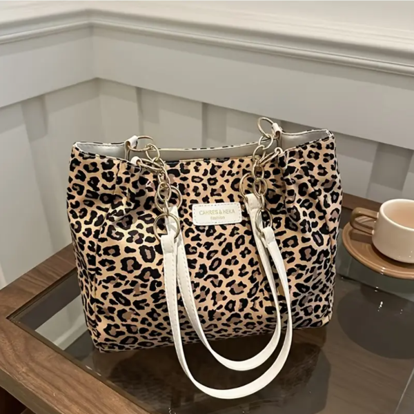 Leopard Print Handbags Tote Shoulder Crossbody Bag For Women - Image 3