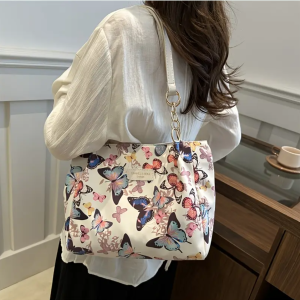 Colourful Butterfly Handbags Tote Shoulder Crossbody Bag For Women