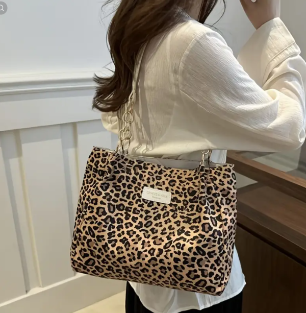 Leopard Print Handbags Tote Shoulder Crossbody Bag For Women