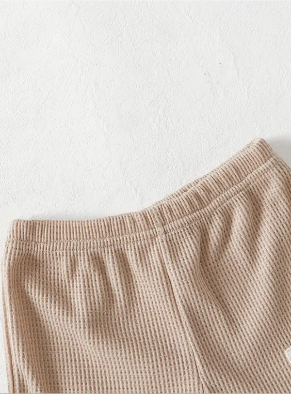 Summer Set With Brown Top And Beige Pant Design - Image 6
