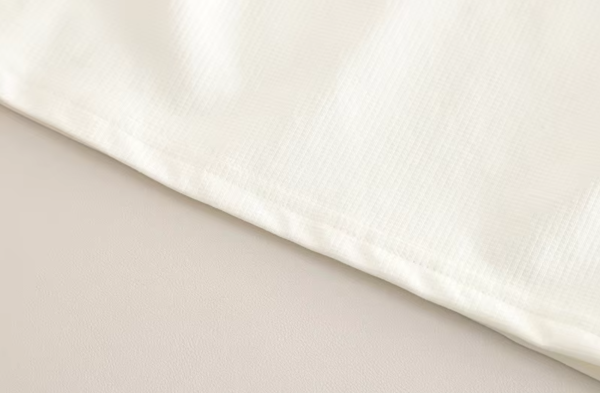 White Collar T Shirt With Denim Pant Design - Image 8