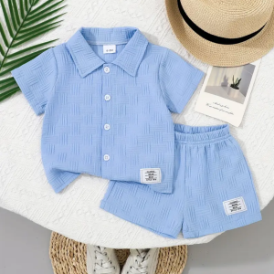 Summer Set With Full Sky Blue Shirt Pant Design