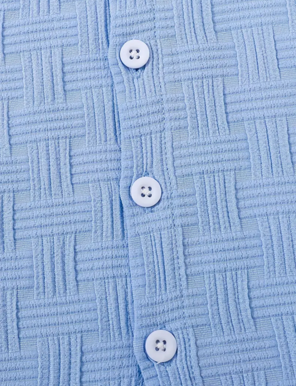 Summer Set With Full Sky Blue Shirt Pant Design - Image 6