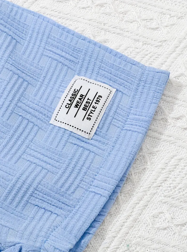 Summer Set With Full Sky Blue Shirt Pant Design - Image 3