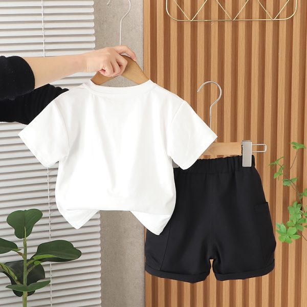 Black And White Letter Print T Shirt And Pant Design - Image 2