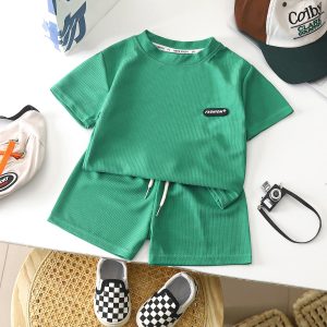 Green Pop Corn Material T Shirt And Pant Design