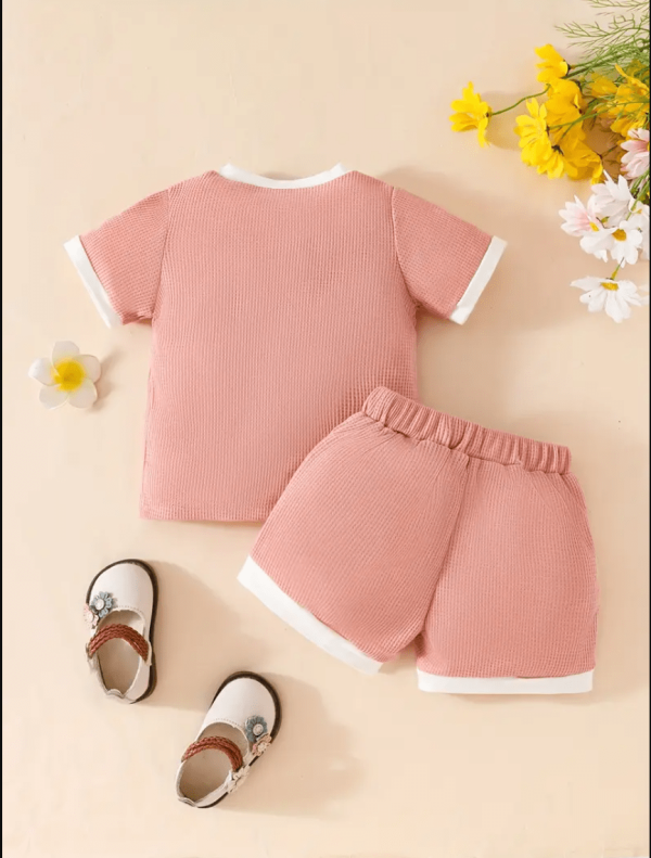 Girl Knit 2 Pcs Floral T Shirt Pant Design - Image 2