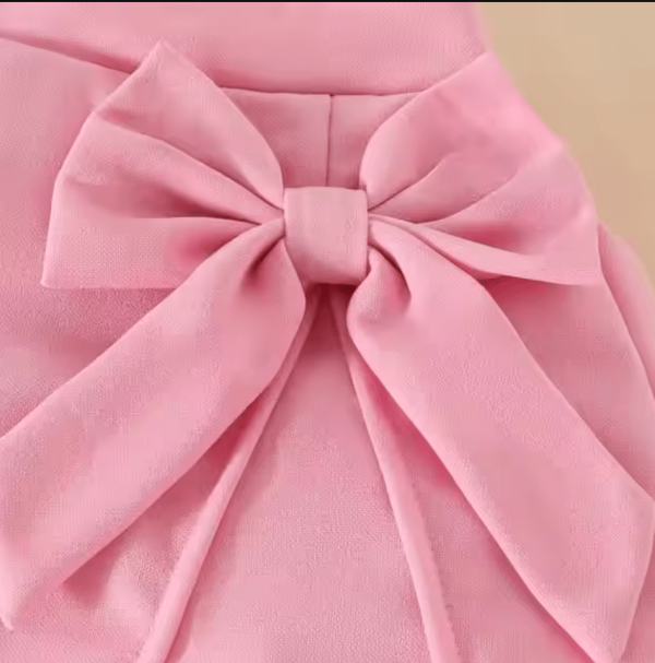 Rose Pink Ruffle Top And Skirt Baby Girl Dress Design - Image 3