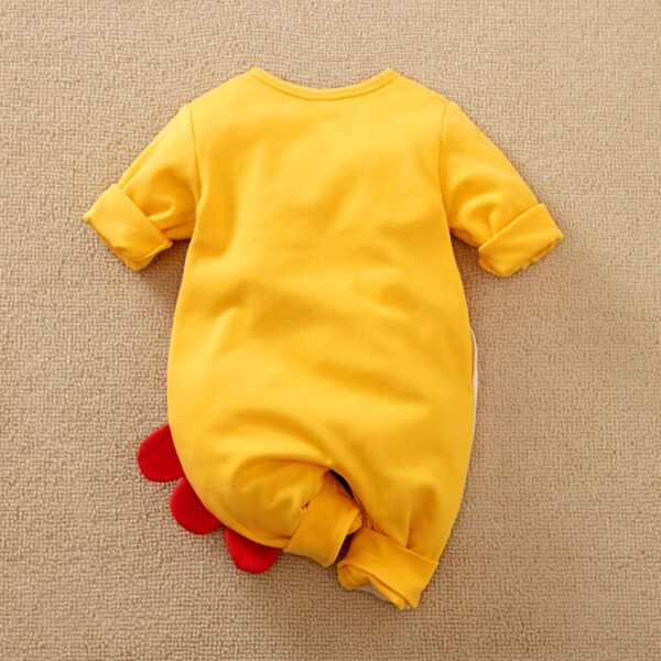 dinosaur Mum In Yellow Long Sleeve Romper - Image 2