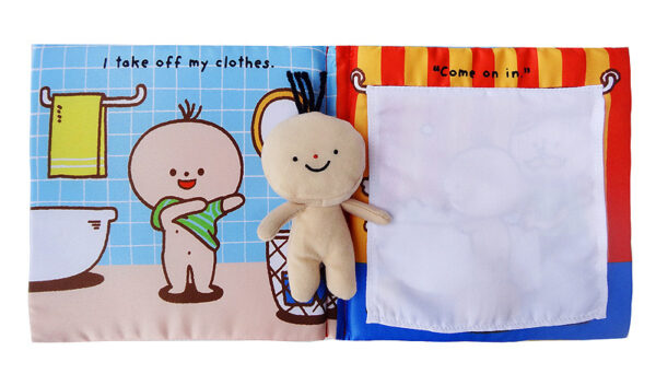 "Its bath time"early educational cloth book - Image 6