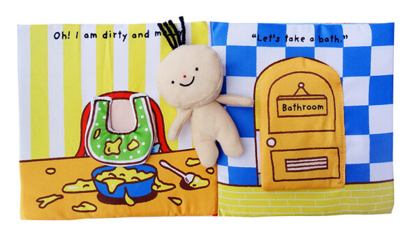 "Its bath time"early educational cloth book - Image 7