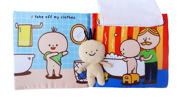 "Its bath time"early educational cloth book - Image 2