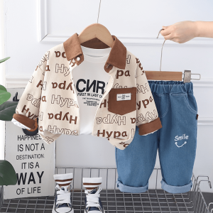 3 Pcs Modern Shirt T Shirt And Long Pant Design
