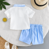 White Bear Design Top And Sky Blue Comfortable Baby Dress - Image 2