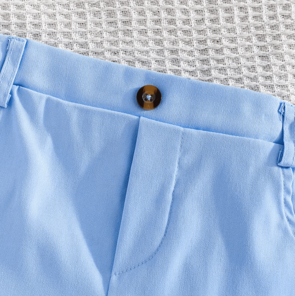 White Bear Design Top And Sky Blue Comfortable Baby Dress - Image 6