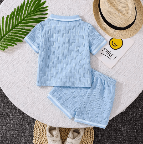 Sky Blue Top And Pant Comfortable Baby Boy Wear - Image 2