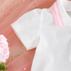 White T Shirt And Pink Skirt Cute Rabbit Baby Girl Design - Image 5
